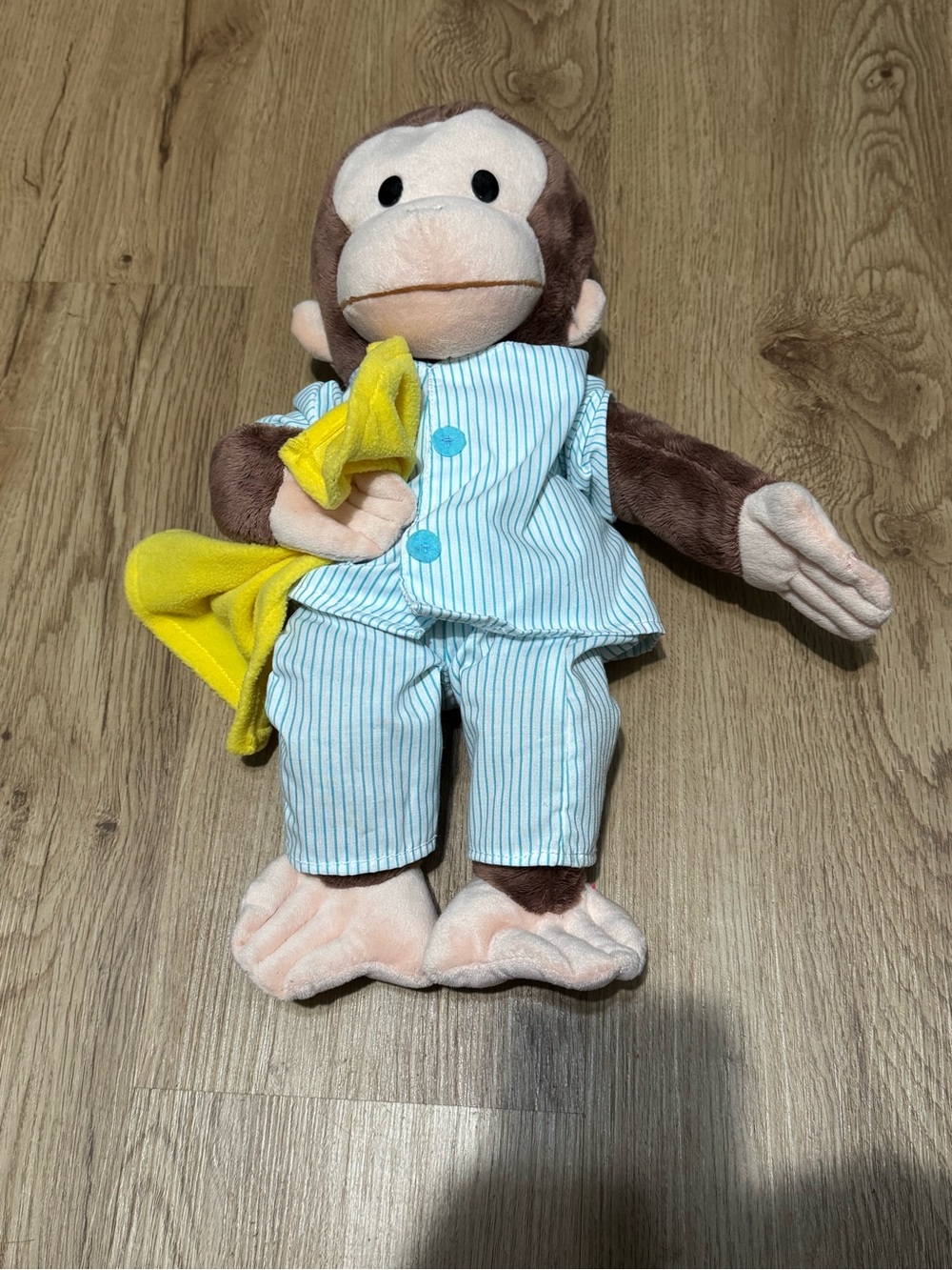 GUND 16" Curious George Pajamas Monkey Plush Toy Stuffed Animal Universal Studio